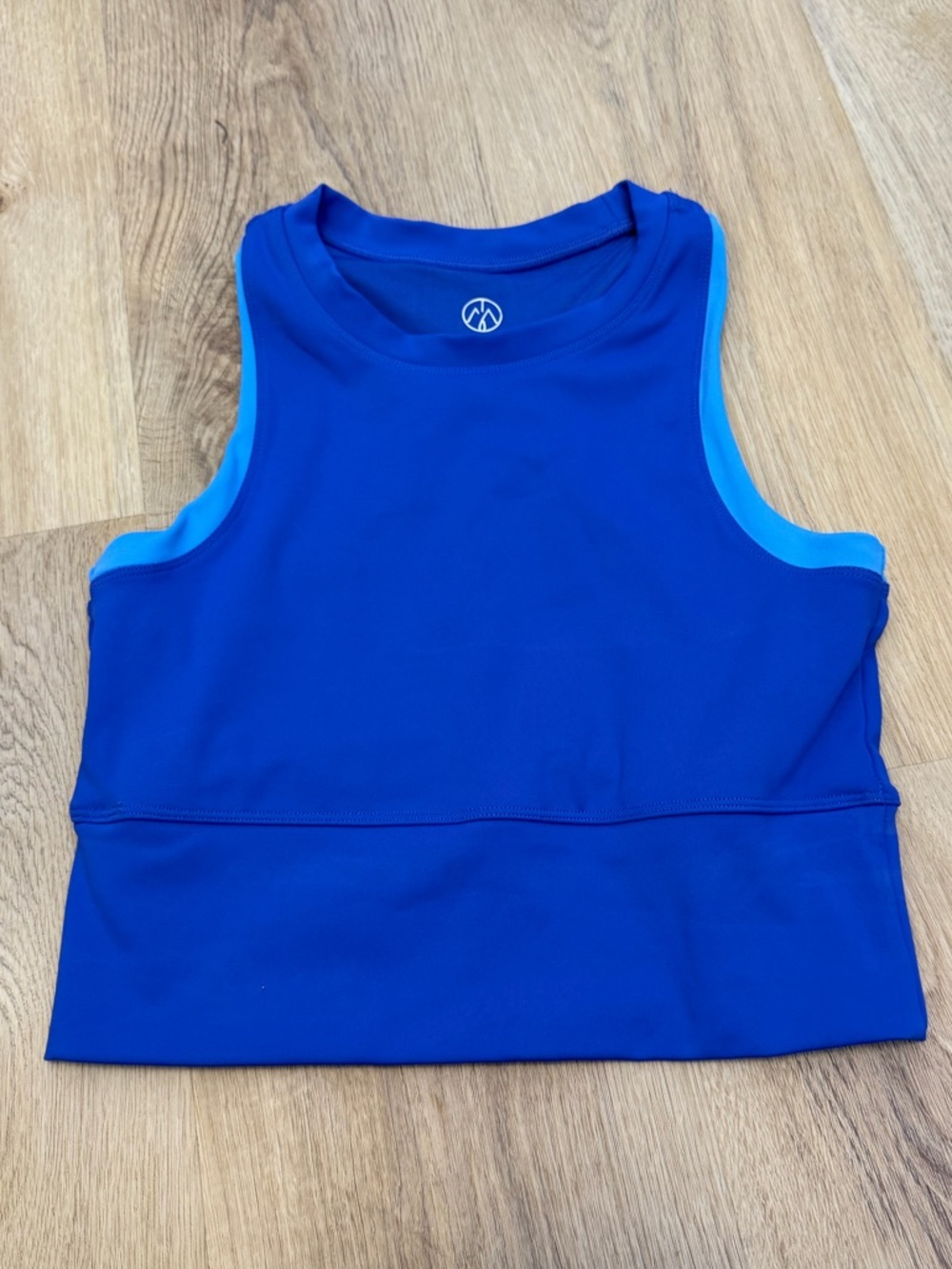 Move Theology Blue Long Line Sport Bra